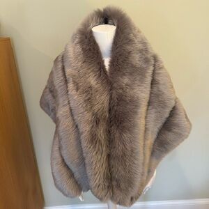 Glamorous faux fur wrap